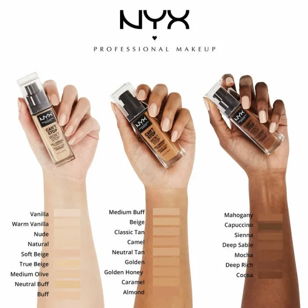 NYX Can’t Stop Won’t Stop Fond De Teint Liquide 24h