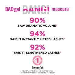BENEFIT COSMETICS – BadGal Bang! Mascara Volume Renversant