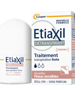 ETIAXIL – Roll On Confort+ Traitement Transpiration Forte Peaux Sensibles