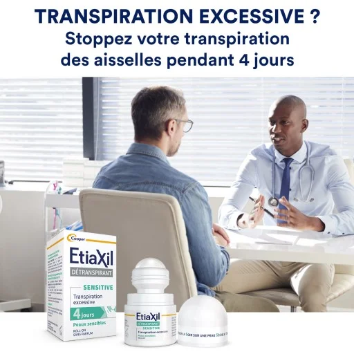 ETIAXIL – Détranspirant Transpiration Excessive Peaux Sensibles