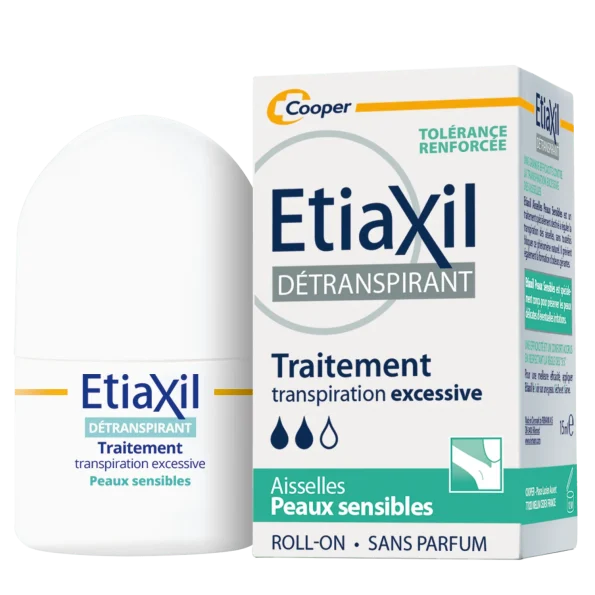 ETIAXIL Roll On Traitement Transpiration Excessive Peaux Sensibles