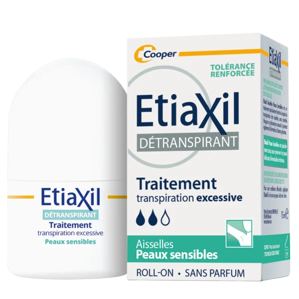 ETIAXIL Roll On Traitement Transpiration Excessive Peaux Sensibles