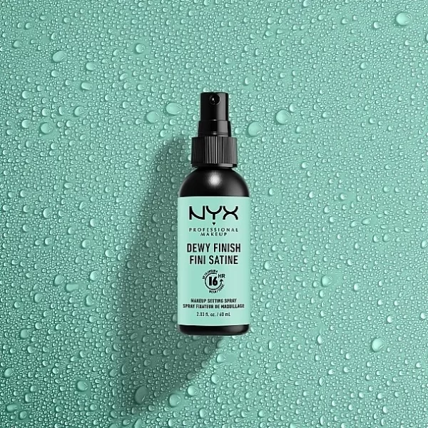 NYX – Dewy Finish Spray Fixateur de Maquillage Fini Satiné