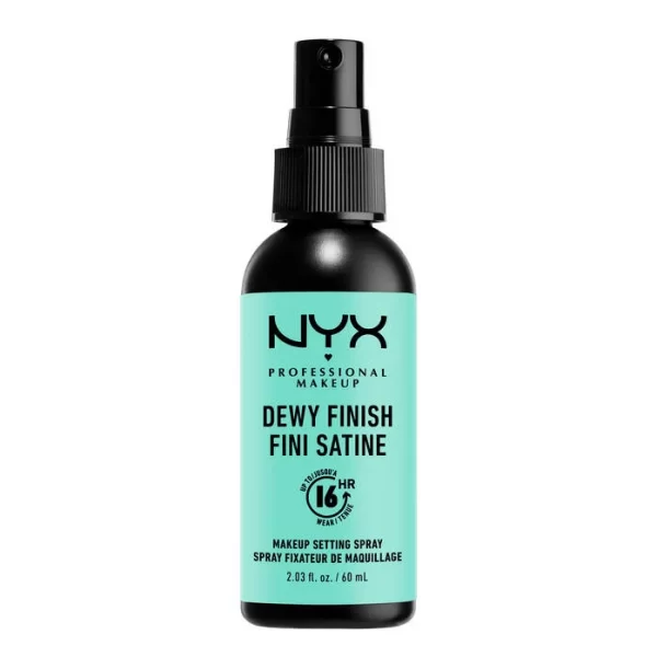 NYX – Dewy Finish Spray Fixateur de Maquillage Fini Satiné