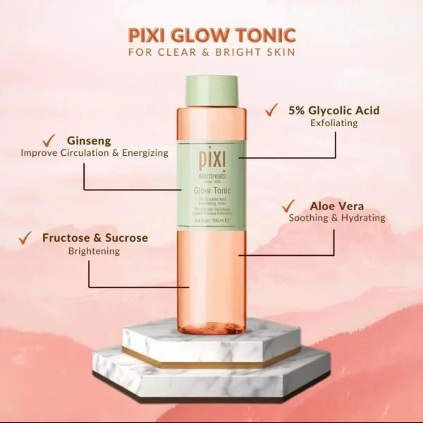 PIXI – Glow Tonic Lotion Tonique Exfoliante