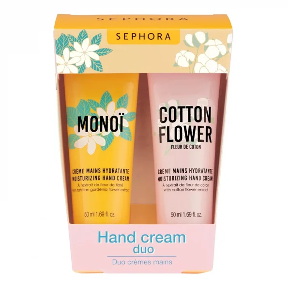 Sephora Duo Crèmes Mains Monoï Et Fleur De Cotton