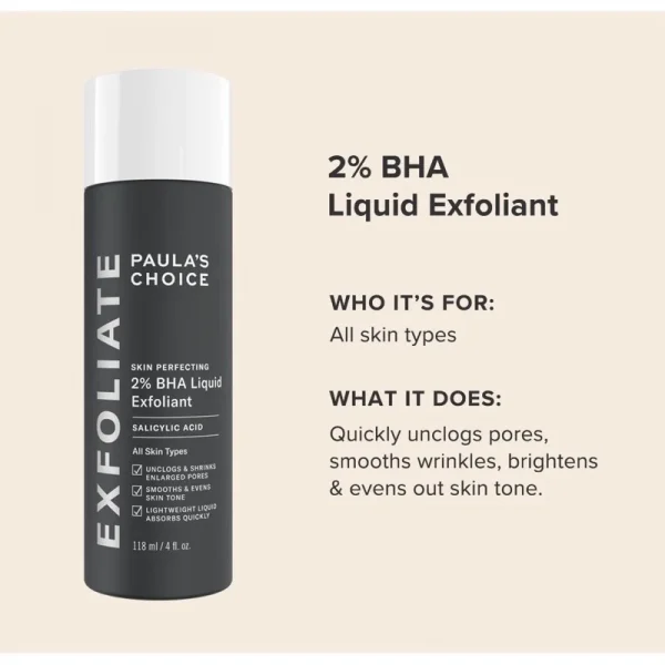 PAULA’S CHOICE Skin Perfecting 2% BHA Lotion Exfoliante 30ml