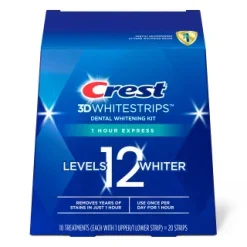 CREST – 3D Whitestrips 1 Hour Express Kit de Blanchiment ( 20 Bandes )