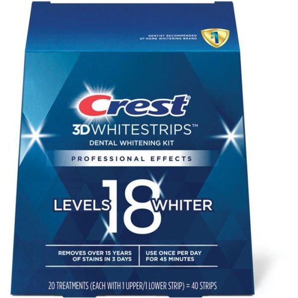 CREST – 3D Whitestrips Professional Effects Kit de Blanchiment ( 40 Bandes ) 1