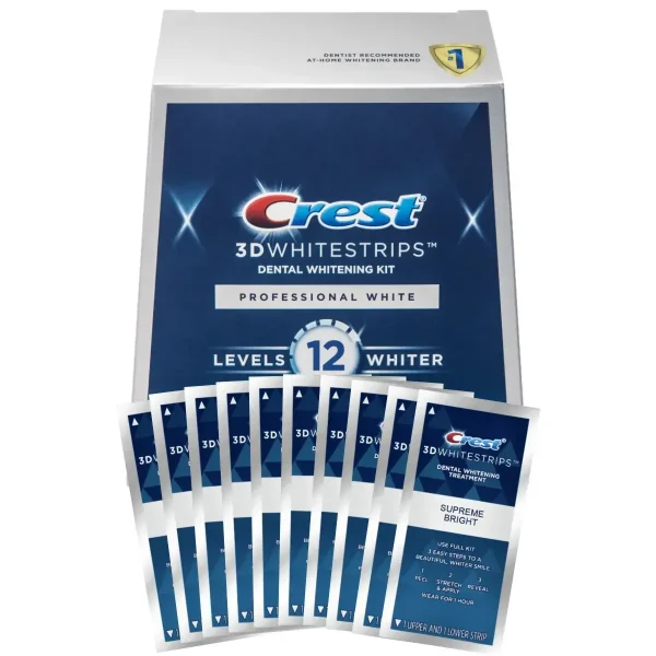 CREST – Bandes 3D Whitestrips 1 Hour Express ( 20 Bandes )