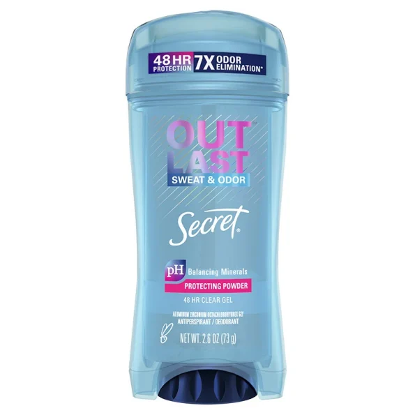 SECRET – Déodorant en Gel Transparent Outlast Poudre Protectrice