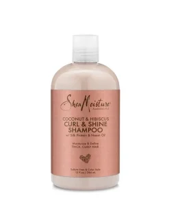 SHEA MOISTURE – Shampooing Coconut & Hibiscus Boucles Et Brillance 384 ml