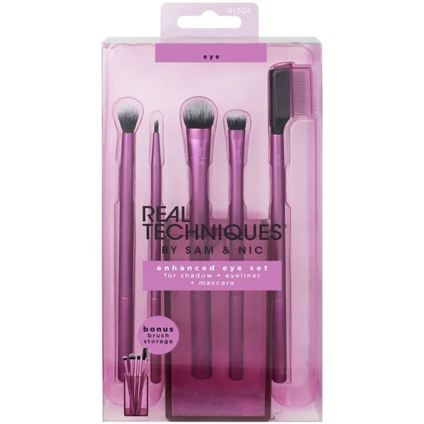 REAL TECHNIQUES – Enhanced Eye Set Kit de Pinceaux 1