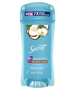 SECRET – Déodorant Gel Clair Frais Noix de Coco Nourrissante