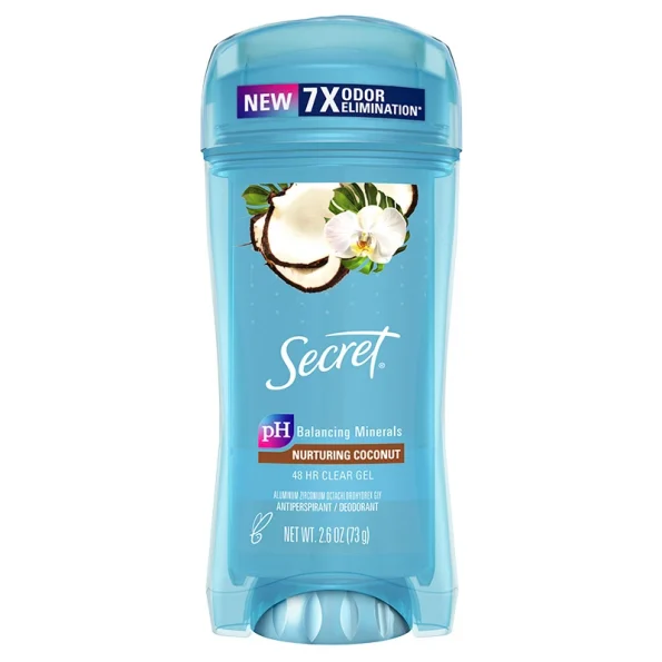 SECRET – Déodorant Gel Clair Frais Noix de Coco Nourrissante