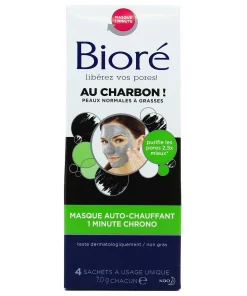 BIORÉ – Masque Auto-Chauffant au Charbon