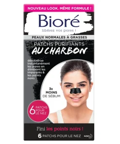 BIORÉ – Patchs Purifiants au Charbon Anti Points Noirs