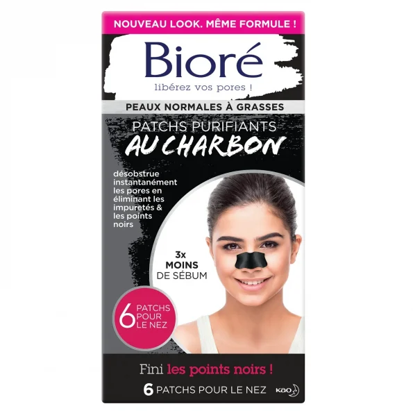 BIORÉ – Patchs Purifiants au Charbon Anti Points Noirs