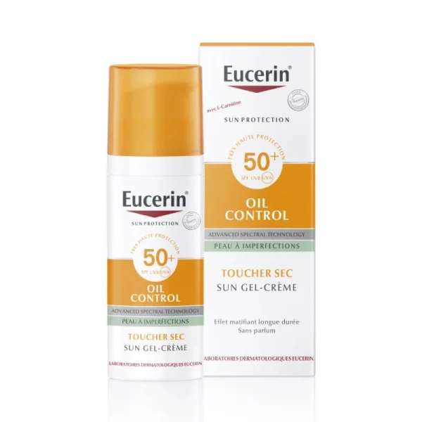 EUCERIN – Oil Control Gel-Crème Écran Solaire Ultra Léger SPF 50+