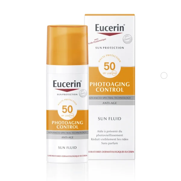 EUCERIN – Photoaging Control Écran Solaire Fluide Anti-Âge SPF 50+