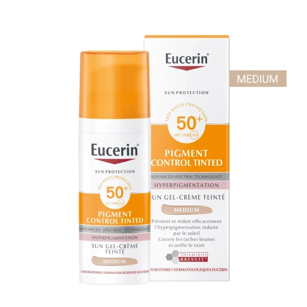 EUCERIN – Pigment Control Gel-Crème Écran Solaire SPF 50+Teinté