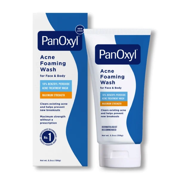 PANOXYL – Nettoyant Moussant Contre l’Acné 10% Peroxyde de Benzoyle Force maximale 10
