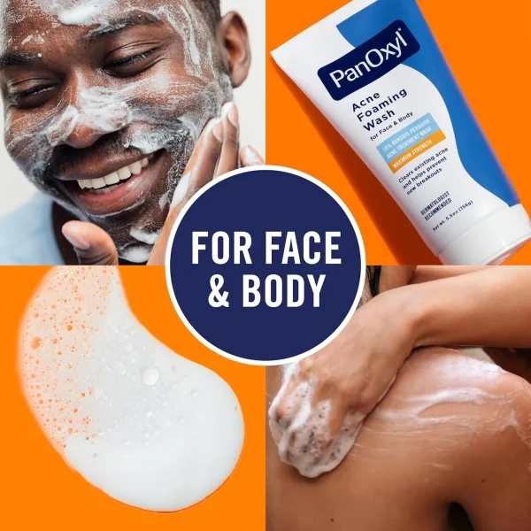 PANOXYL – Nettoyant Moussant Contre l’Acné 10% Peroxyde de Benzoyle Force maximale 10