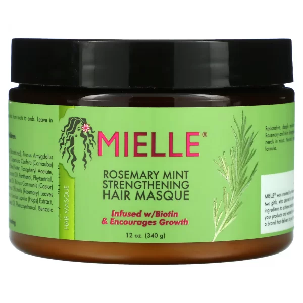 Mielle – Masque Capillaire Fortifiant Romarin et Menthe 340 g