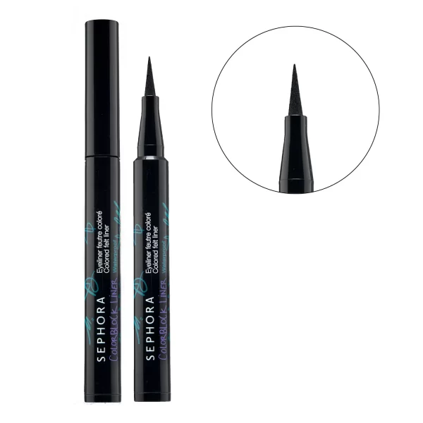 SEPHORA COLLECTION – Eyeliner Feutre Coloré Waterproof 01 Ink Splash