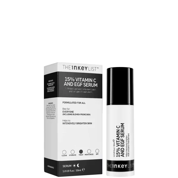 THE INKEY LIST – 15% Vitamin C and EGF Sérum Éclaircissant