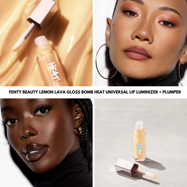 FENTY BEAUTY – Gloss Bomb Heat Enlumineur à Lèvres Universel et Repulplant Lemon Lava