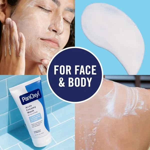 PANOXYL – Nettoyant Crémeux Contre l’Acné 4% Peroxyde de Benzoyle Contrôle Quotidien 7