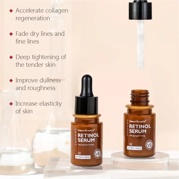 VIBRANT GLAMOUR – Retinol Serum Anti-Aging & Firming Sérum Rétinol Anti-âge & Raffermissant