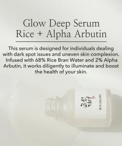 BEAUTY OF JOSEON - Glow Deep Serum Rice + Alpha Arbutin Sérum Illuminant