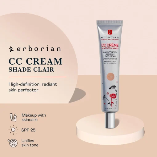 ERBORIAN - CC Crème à la Centella Asiatica Soin illuminateur
