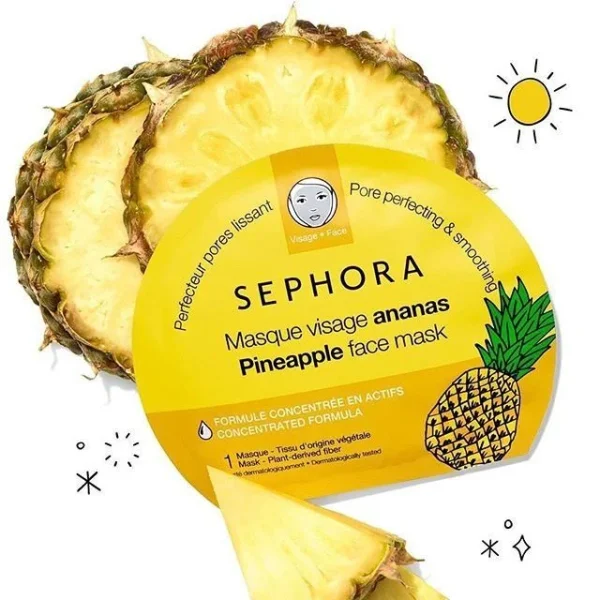 SEPHORA – Masque Tissu Ananas Perfecteur Pores Lissant