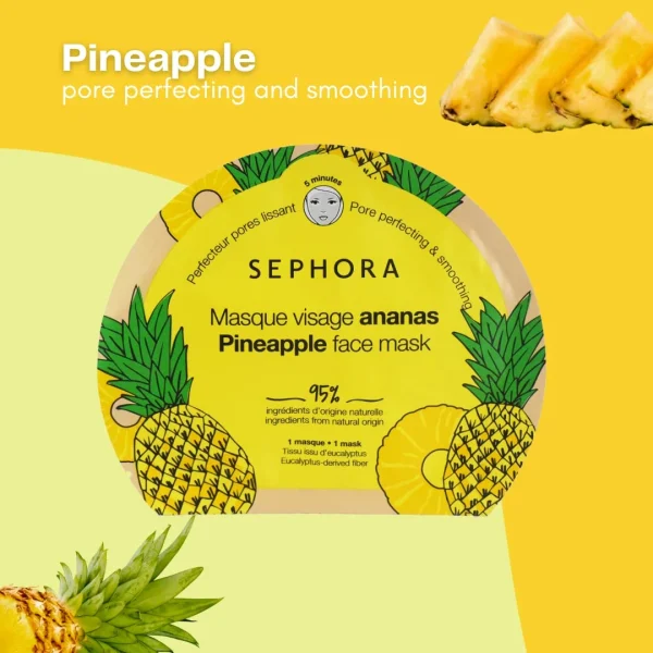 SEPHORA – Masque Tissu Ananas Perfecteur Pores Lissant