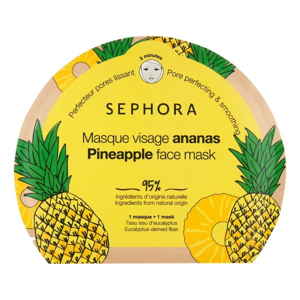 SEPHORA – Masque Tissu Ananas Perfecteur Pores Lissant