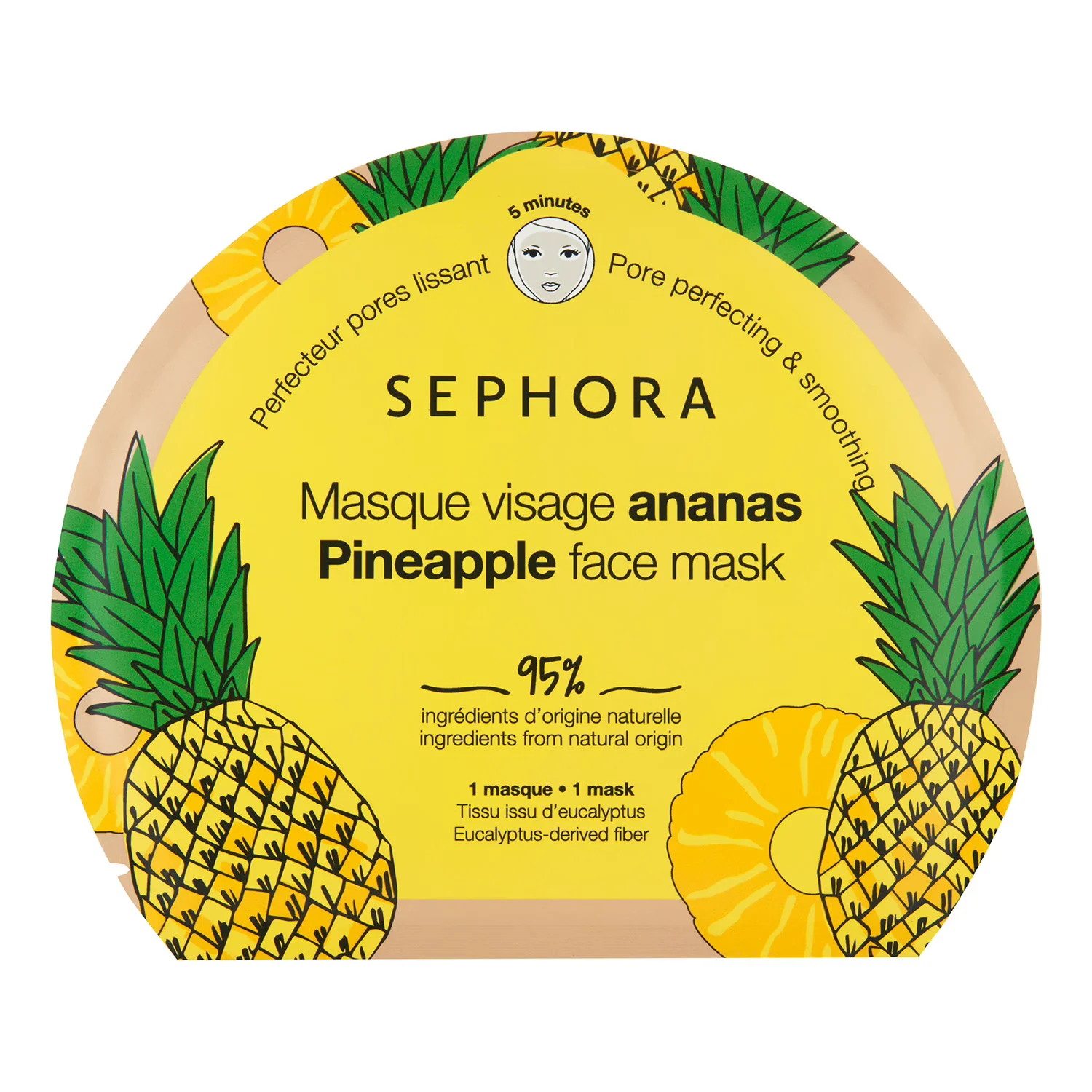 SEPHORA - Masque Tissu Ananas Perfecteur Pores Lissant