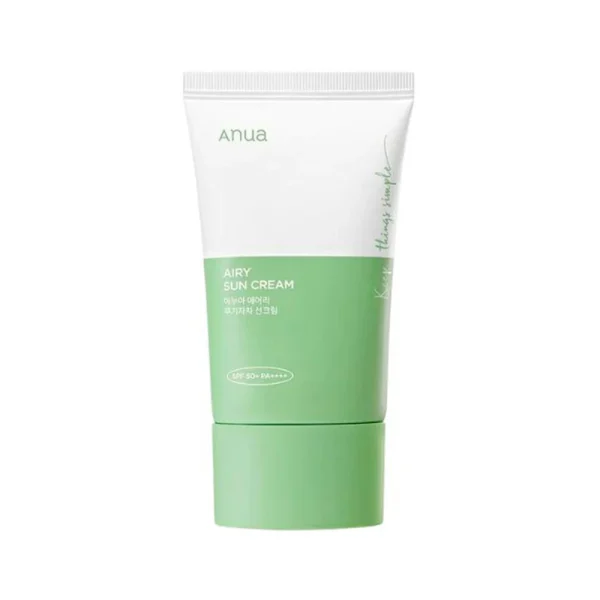 ANUA – Airy Sun Cream SPF50+ PA++++ Crème Solaire 50ml