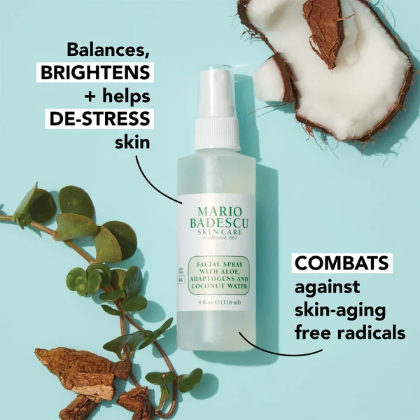 MARIO BADESCU – Spray Visage à l’Aloe Vera, Adaptogènes & Eau de Coco 118ml