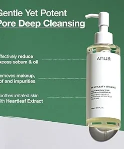 ANUA - Heartleaf Pore Control Cleansing Oil - Huile Nettoyante Démaquillante