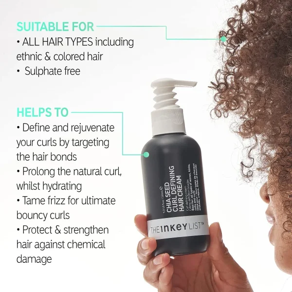 THE INKEY LIST – Chia Seed Curl Defining Hair Cream Crème Définition Boucles aux Graines de Chia 150ml