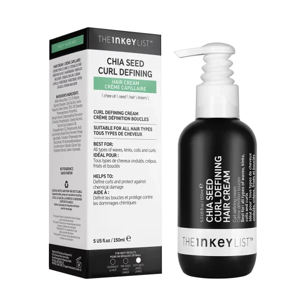 THE INKEY LIST – Chia Seed Curl Defining Hair Cream Crème Définition Boucles aux Graines de Chia 150ml