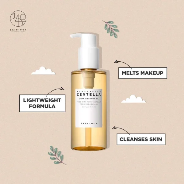 SKIN 1004 – Madagascar Centella Light Cleansing Oil Huile Nettoyante Légère 200ml