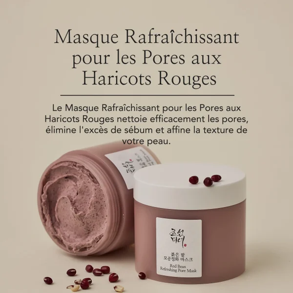 BEAUTY OF JOSEON – Red Bean Refreshing Pore Mask Masque Rafraîchissant pour les Pores aux Haricots Rouges140ml