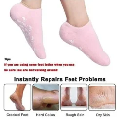 FOOTSTEPS - SPA Gel Socks Chaussettes en Gel Hydratantes
