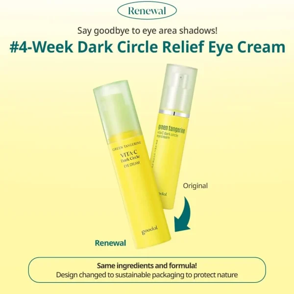 GOODAL – Green Tangerine Vita-C Dark Circle Eye Cream Crème Yeux Anti-cernes 30ml