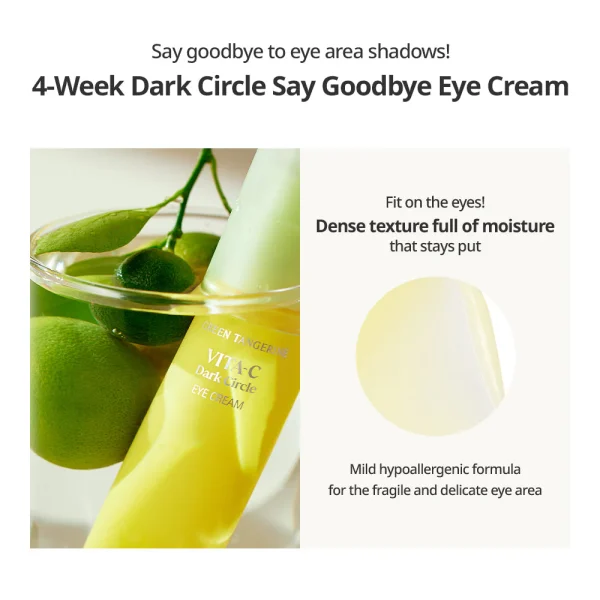 GOODAL – Green Tangerine Vita-C Dark Circle Eye Cream Crème Yeux Anti-cernes 30ml