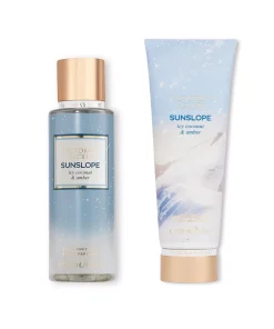 VICTORIA'S SECRET - Sunslope Icy Coconut & Amber Lotion & Brume Corporelles